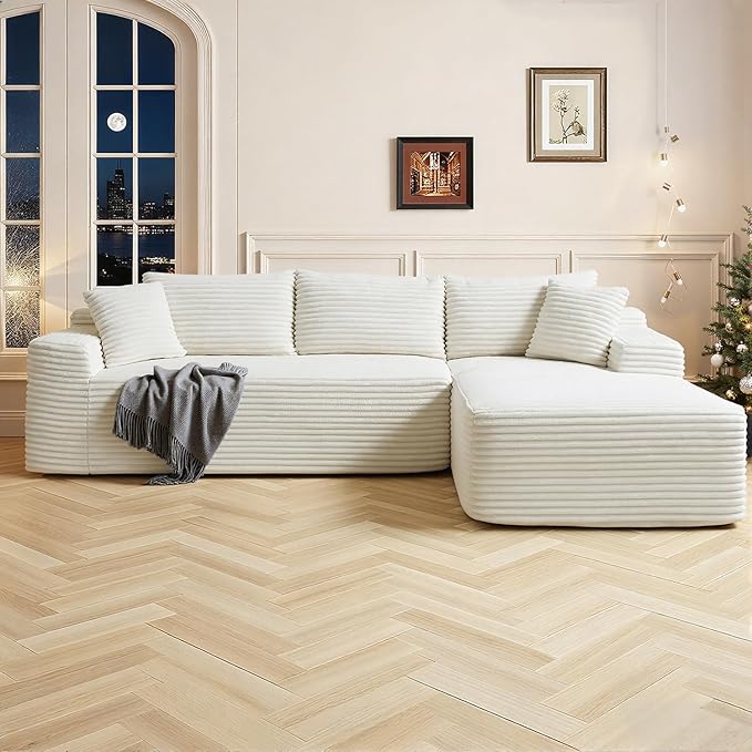 Cloud Sectional Couch, Corduroy Boneless Couches