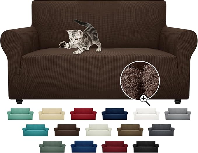 ZNSAYOTX Super Stretch Couch Cover Love Seat Sofa Covers