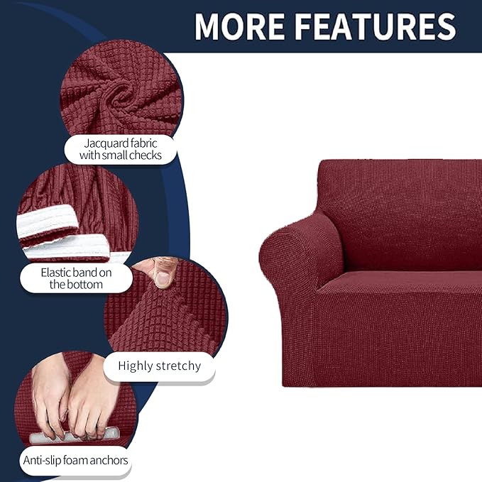 Cupuamon 2026 New Stretch Loveseat Sofa Slipcovers Couch Cover