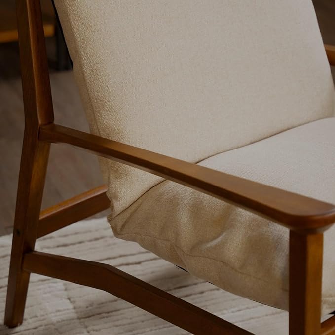 Grain Wood Furniture Solid Wood Mid Century Lounge Chair