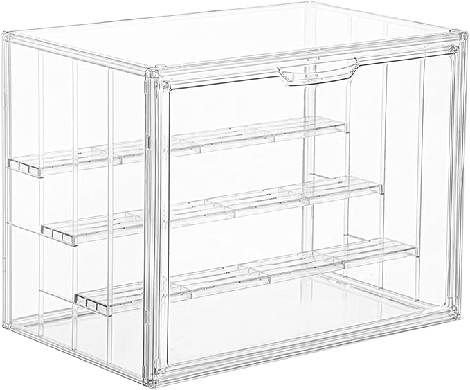 Display Case for Collectibles 4 Layer Updated Adjustable Acrylic Display Case