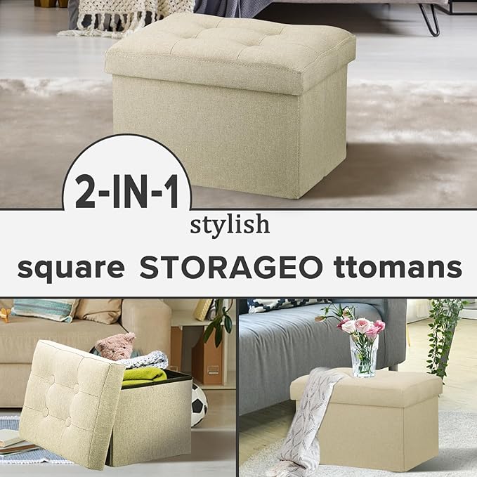 LINMAGCO Ottoman Storage Ottoman