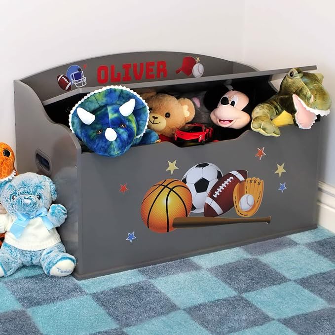DIBSIES Personalized Creative Wonders Toy Box, 30 x 19.25 x 18 inches,