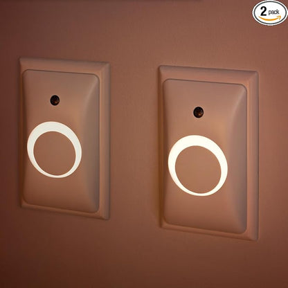 GlowGuard Childproof Outlet Covers & Night Light (2-Pack) | Secure & Tamper Resistant | Childproof, Babyproof, Toddler Proof, Child Safety Socket Cover | Light Sensor or Manual Toggle | Patent Pending