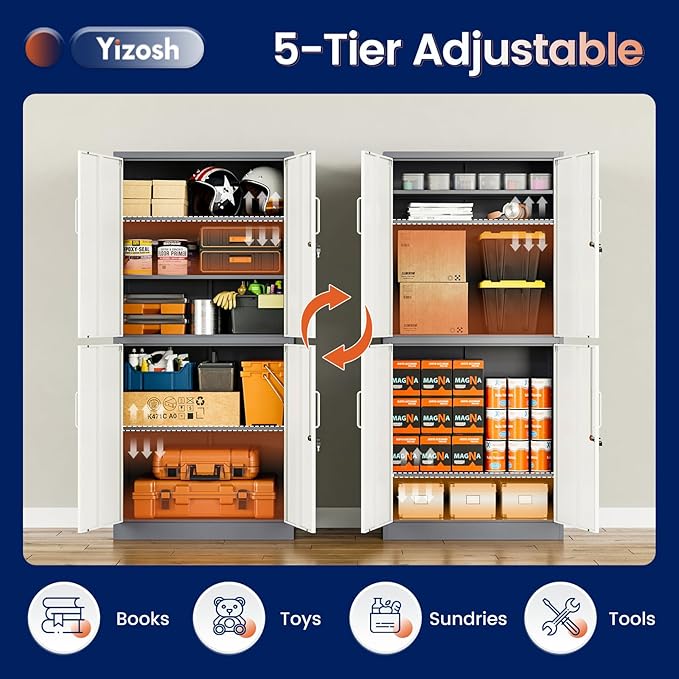Yizosh Metal Storage Locking Cabinet