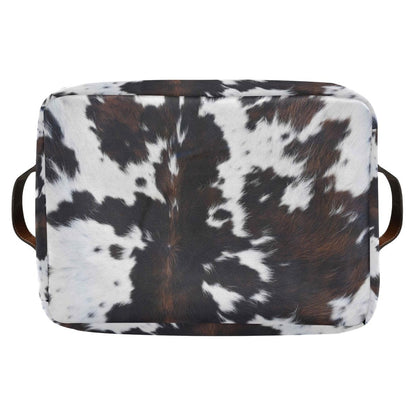Cow Rectangular Storage Basket Organizer Bin Shelf Baskets For Clothes Gifts For Home Office Dorm