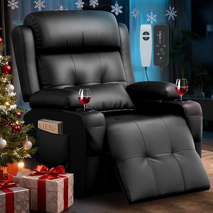 Home Theater Seating Power Recliner Chair, Massage Reclining Sofa