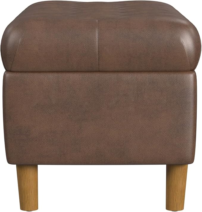 Homepop Home Decor | Tufted Ainsley Button Storage Ottoman Bench
