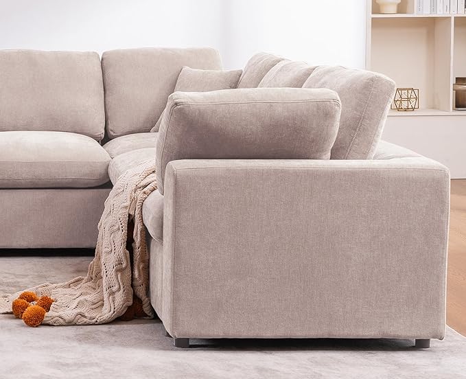Oversized Modular Sectional Sofa Couch, Large 7 Seater Corner Sofa Modern U