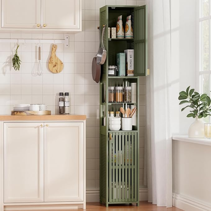 Amazer Tall Bathroom Storage Cabinet 70'', Freestanding Cabinet Storage