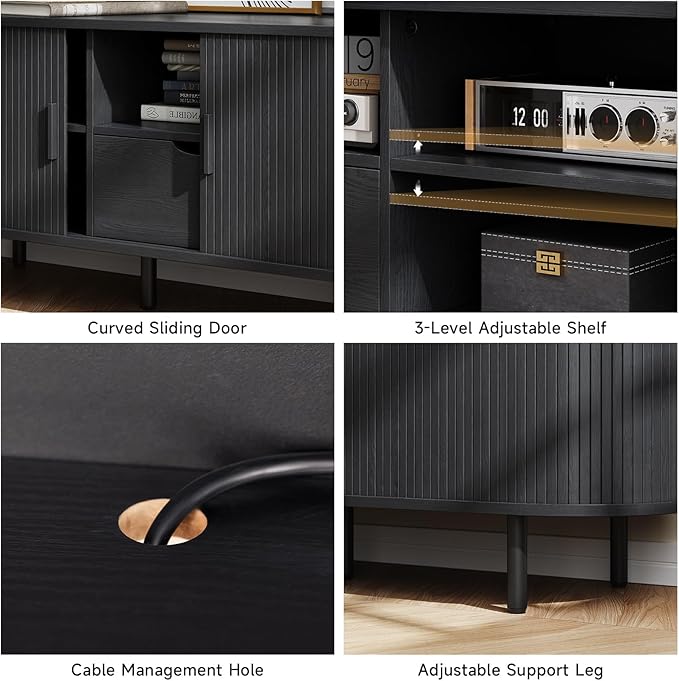ONBRILL 69" TV Stand with Power Outlet