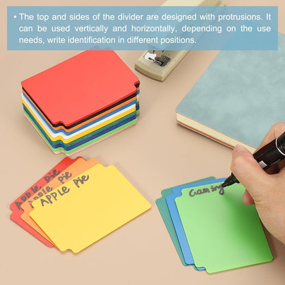 PATIKIL Trading Card Dividers, 100 Pcs Index Card Football Card Sorter Storage Boxes Organizer Tray Accessories for Sports Game Baseball Card, Black
