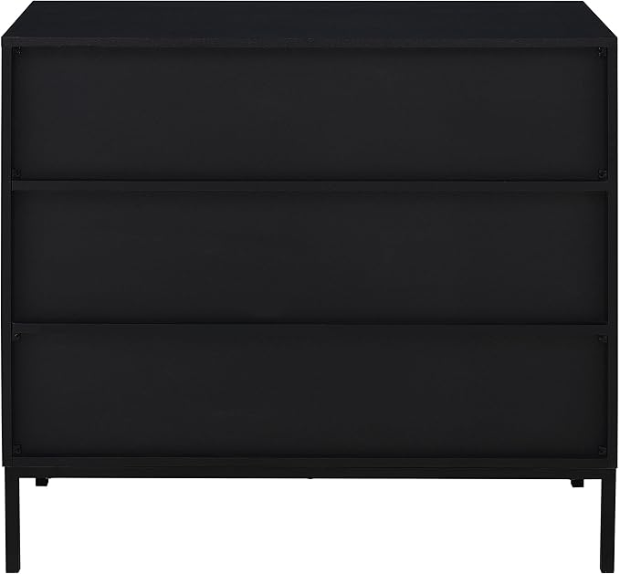 Coaster Home Furnishings Jess 2-Door Arched Fluted Glass Accent Cabinet Black