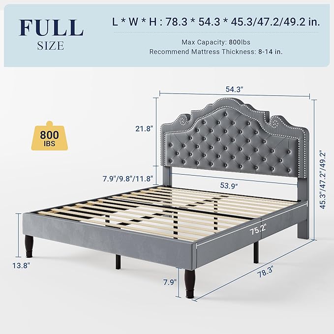 Allewie Full Size Bed Frame