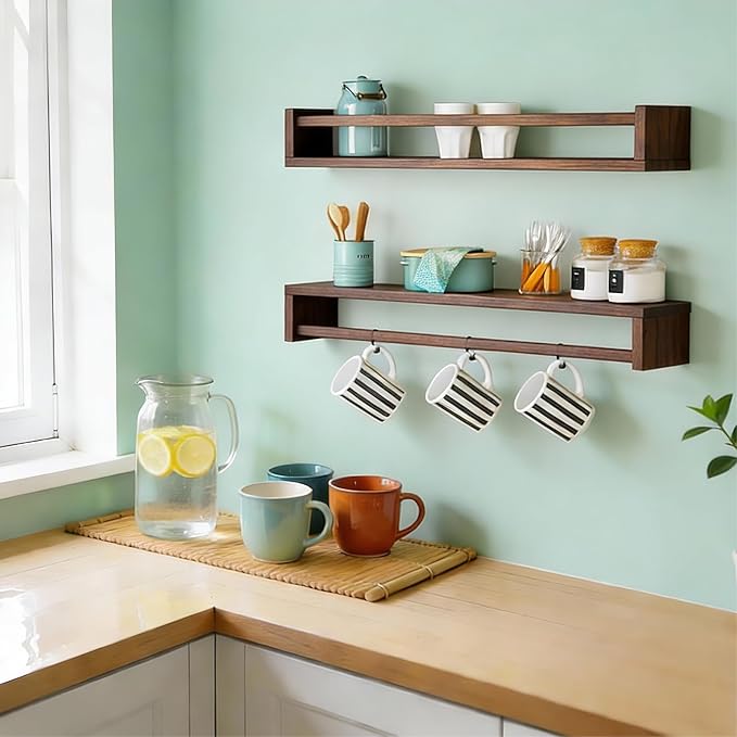 Fixwal Nursery Book Shelves, 23.6 Inch Floating Bookshelves
