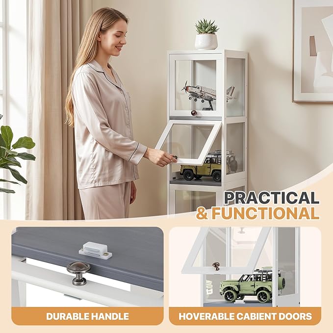 Magshion Display Cabinet, 4-Tier Corner Shelf