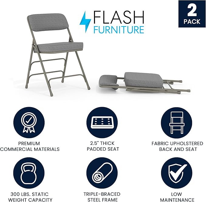Flash Furniture Hercules Series Metal Folding Chairs