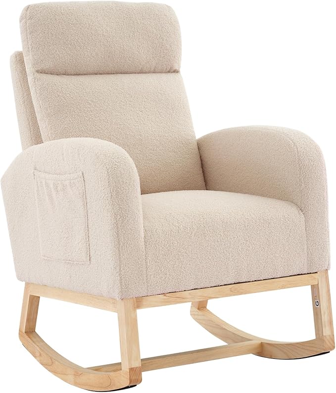 GAOMON Rocking Chair Glider for Nursery, Comfy Rocker Nursery