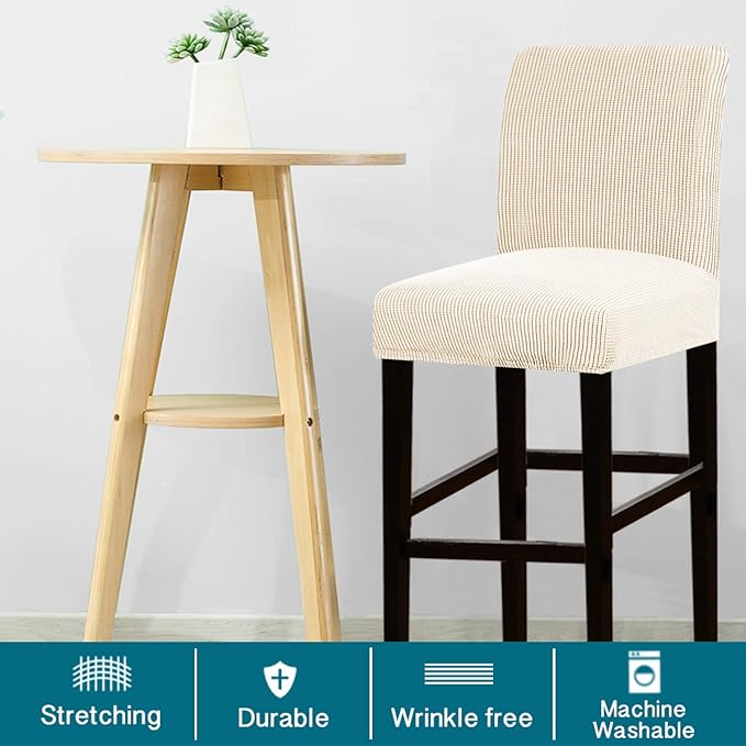 Turquoize Stretch Bar Stool Cover Counter Stool Pub Chair Slipcover
