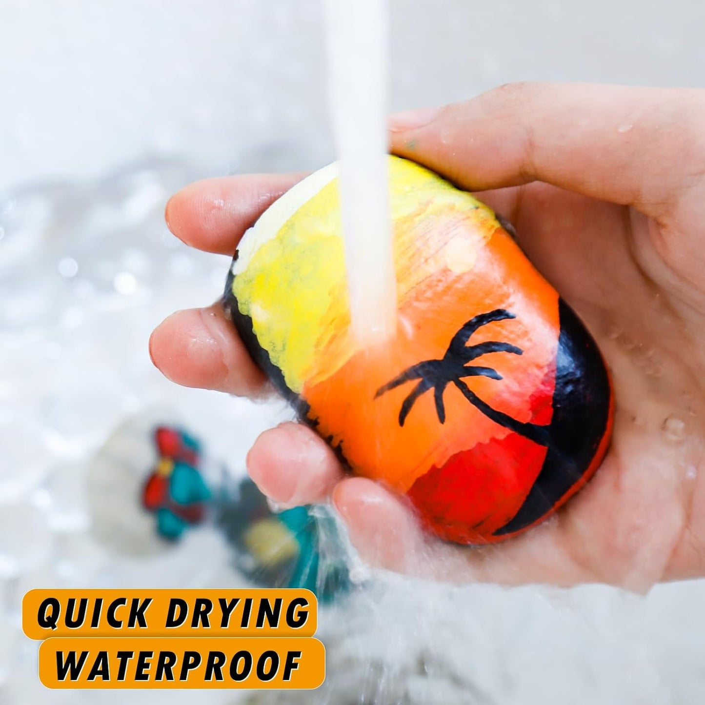 Silver Paint Pens Paint Markers - 2 Pack Permanent Quick Dry Waterproof Marker Pens for Rocks Wood Fabric Plastic Canvas Glass Mugs Metal Tire Stone