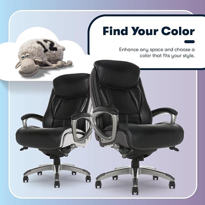 Serta Lautner Executive Home Office Desk Chair, Ergonomic High-Back