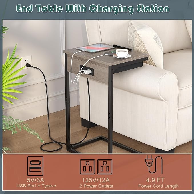 sthmec C Shaped End Tables