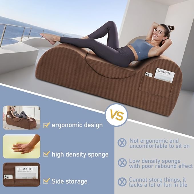 Yoga Chair Lounge for Adult, Ergonomic Chaise Lounge Chair