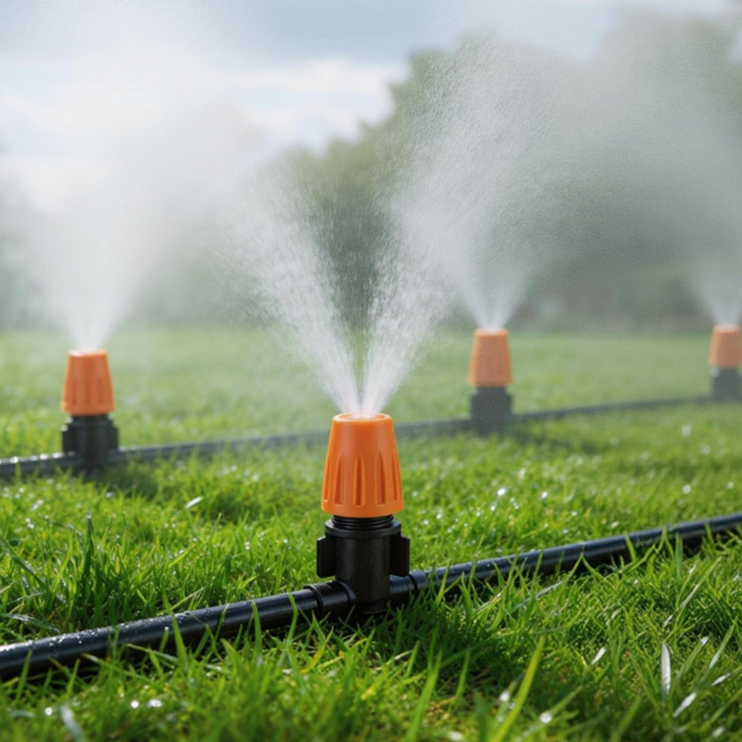 LasTool 164FT Drip Irrigation Kit,Automatic Garden Watering System with 1/4" Tubing,Adjustable Mist Sprayer Nozzles & Drip Emitters for Raised Bed,Patio,Lawn, Greenhouse-Easy DIY Installation