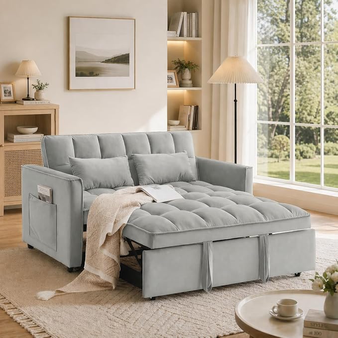 Convertible Sleeper Sofa Bed, Loveseat Sleeper Sofa