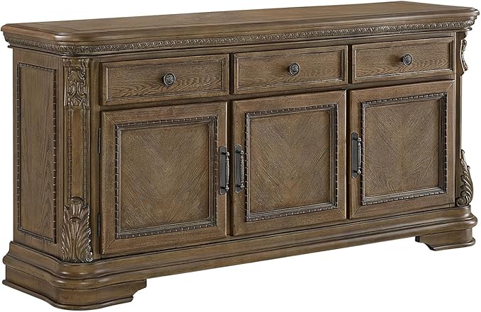 Picket House Furnishings Denali Buffet Table & Sideboard in Walnut