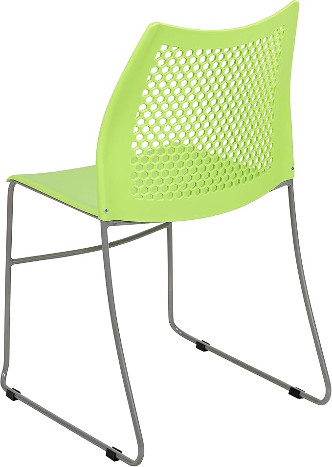Flash Furniture HERCULES Series 661 lb. Capacity Green Stack Chair