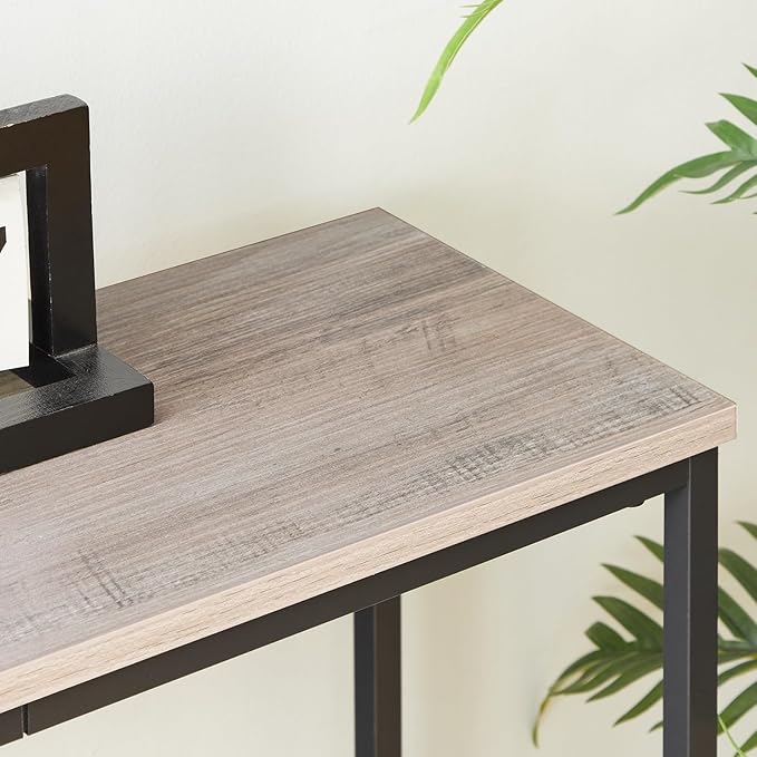 HOOBRO 2 Pack Narrow Console Table, 29.5" Small Entryway Table, Thin Long Sofa