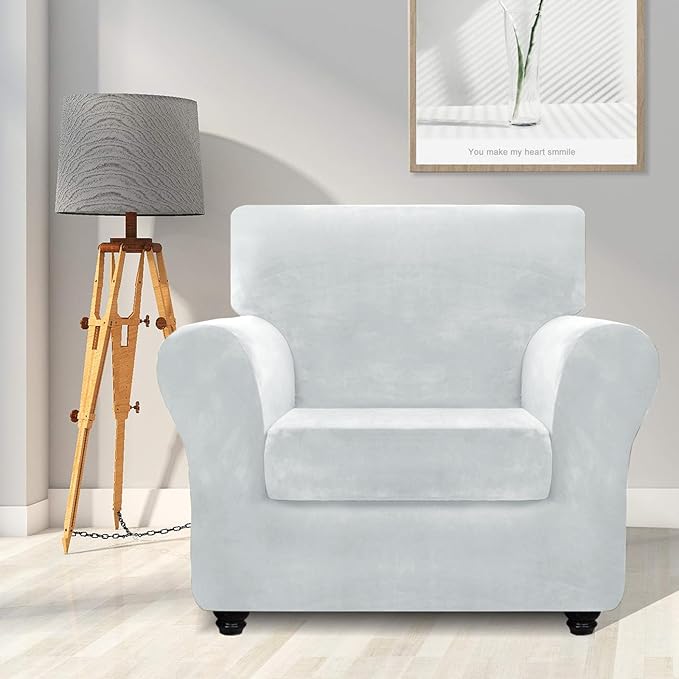 ZNSAYOTX Luxury Velvet Chair Slipcovers