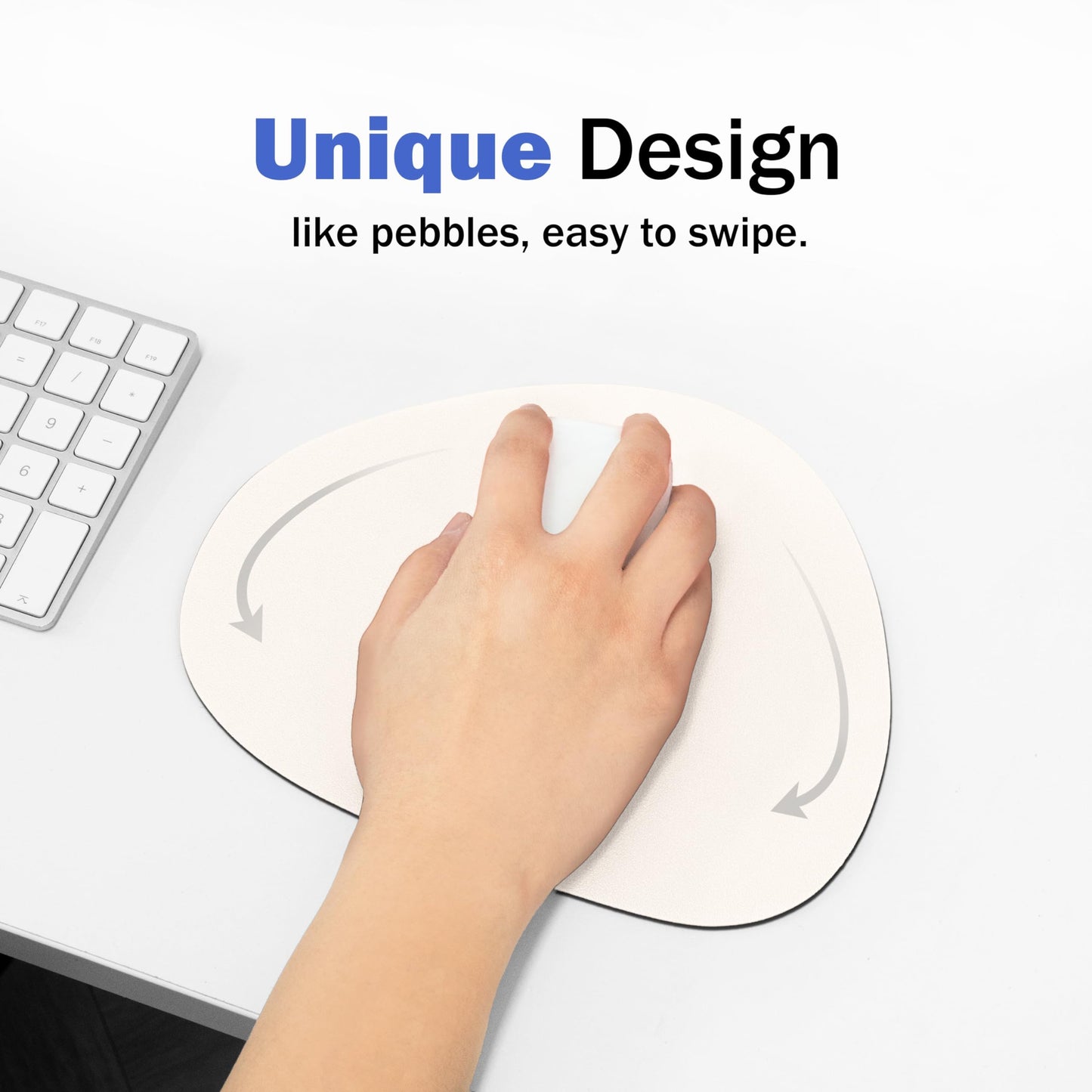 GREEDY FARMERS Mouse pad, Non-Slip Washable Waterproof Computer Mouse pad (Vanilla Cream)