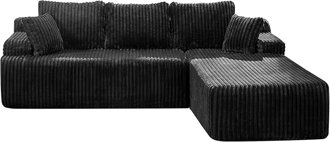 Modular Sectional Sofa Couches L-Shape Couch 3 Seat Modular Sofa Memory Foam