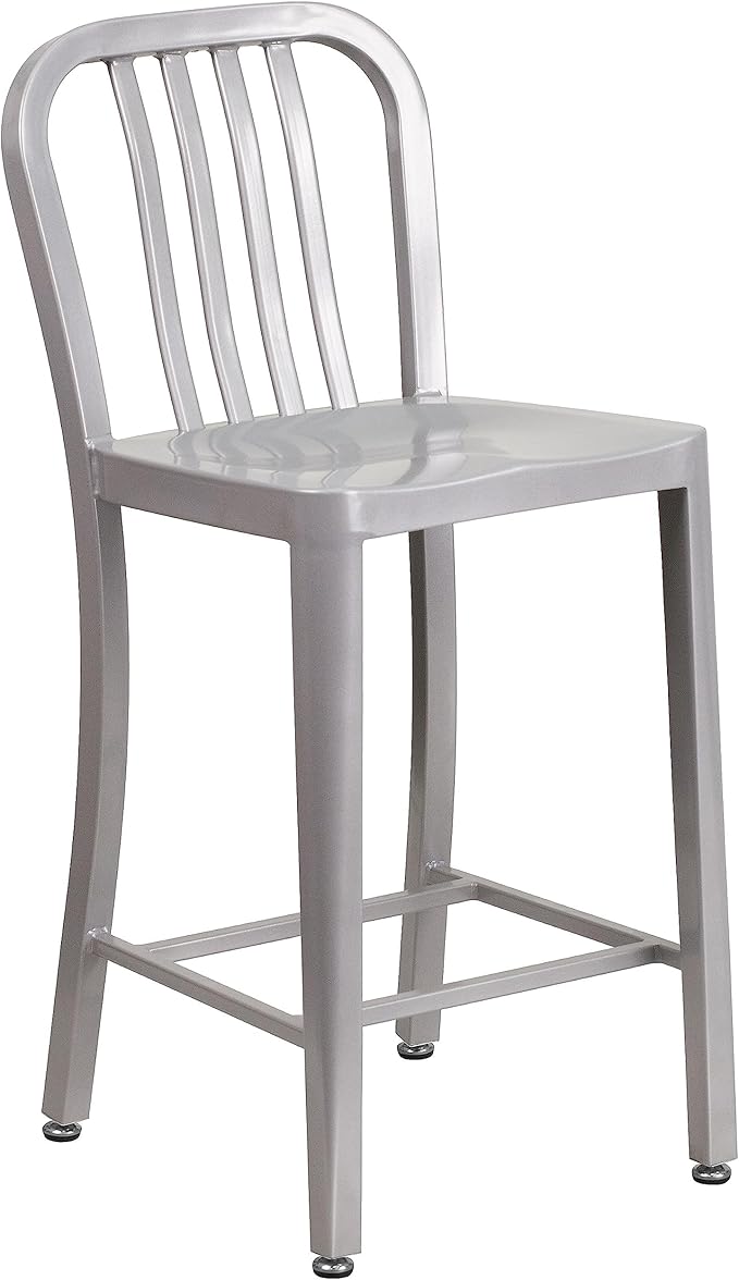 Flash Furniture 24" Commercial Grade Metal Counter Height Stool