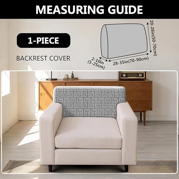 UNBBRRL Stretch Couch Backrest Cushion Cover
