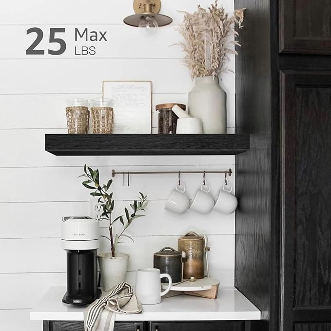 QEEIG Floating Shelves for Wall Bathroom Shelf Bedroom Kitchen Living Room