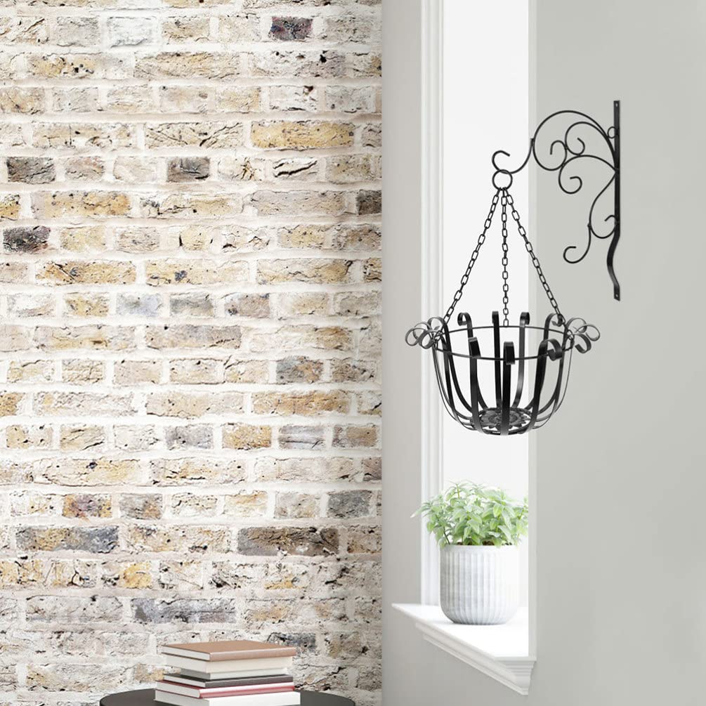 BESPORTBLE Flowerpot Hanging Baskets for Flowers Hanging Flower Pot Holder Wire Plant Basket Wire Hangers Metal Plant Holder The Chain Iron