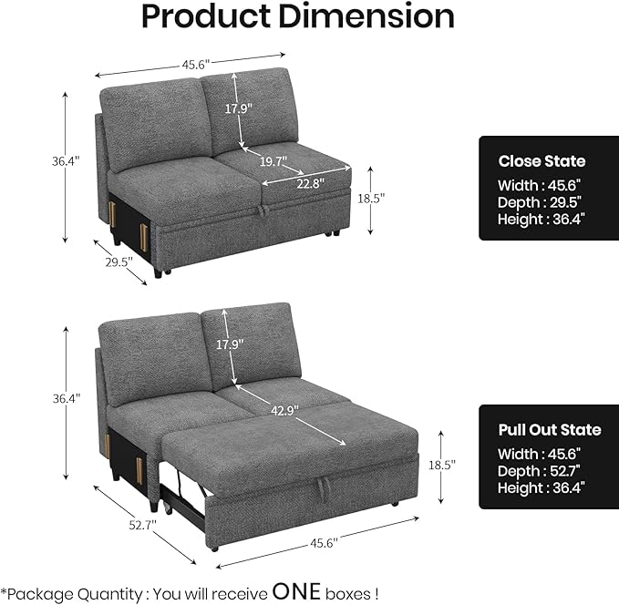 Belffin Sectional Sleeper Sofa