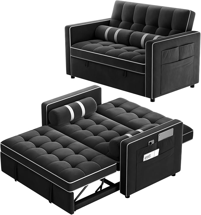 Pipishell 3 in 1 Sleeper Sofa Bed, Pull Out Couch