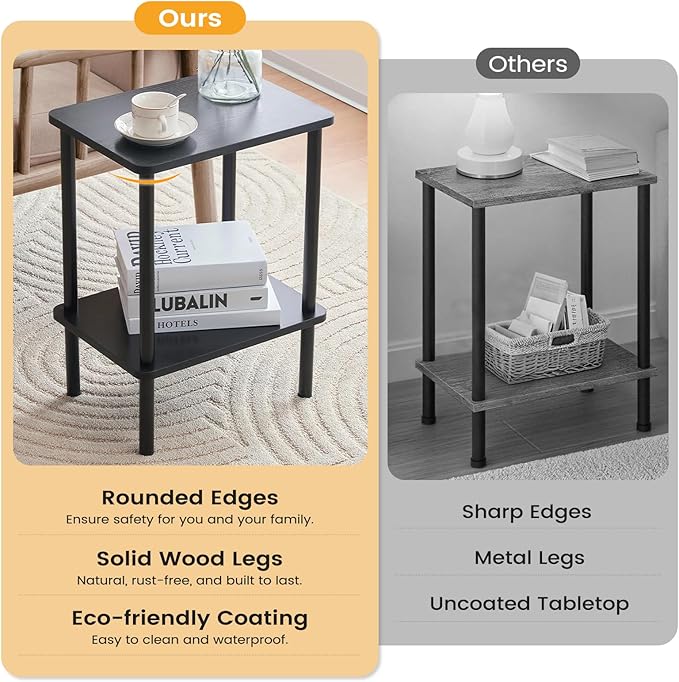 Apicizon 2 Tier End Table, Small Side Table