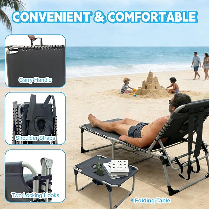 Backpack Sun Tanning Chair