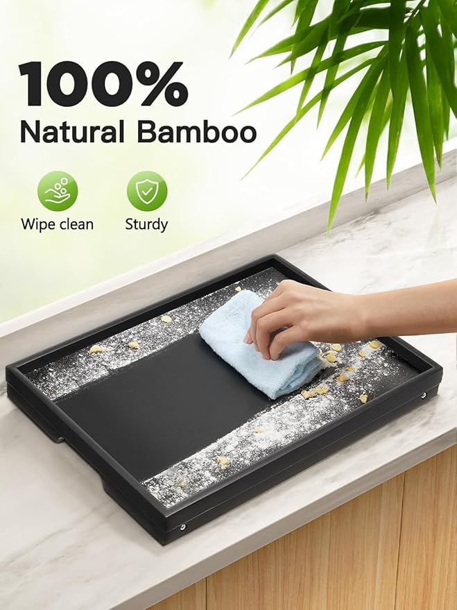 Bamboo Bed Tray Table with Foldable Legs, Breakfast Tray