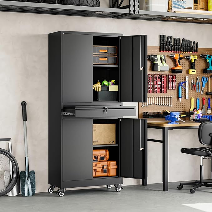 Yizosh Metal Garage Storage Cabinet