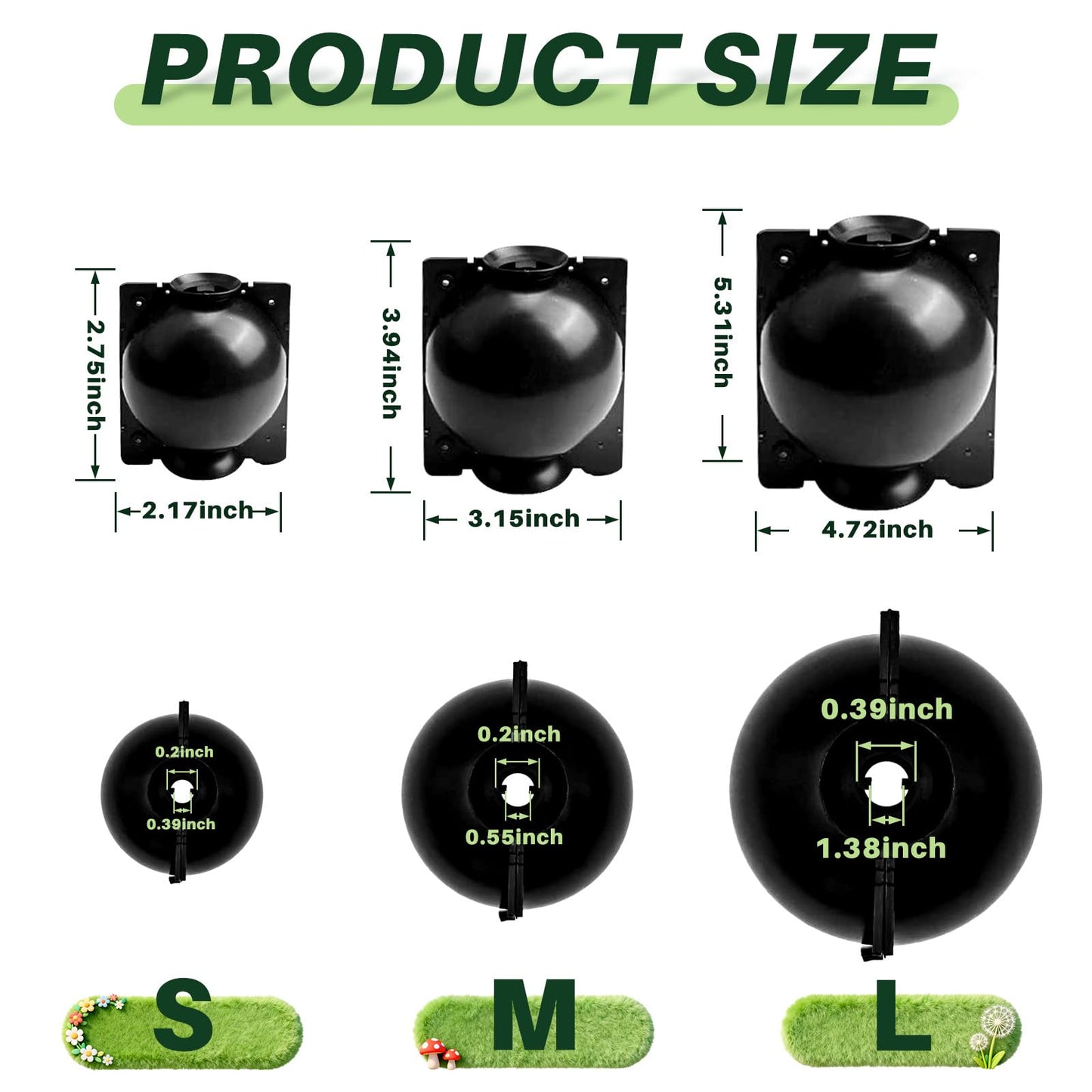 ZUCKBOX 12 PCS Plant Root Growing Box, Reusable Air Layering Propagation Kit Rooting Ball Grafting Tools for Plant Propagation (4S+4M+4L)