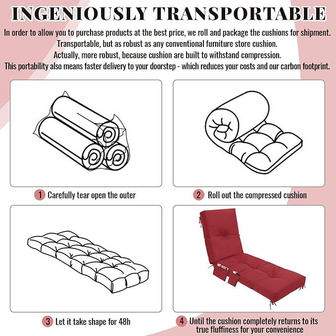 Outdoor Chaise Lounge Cushions
