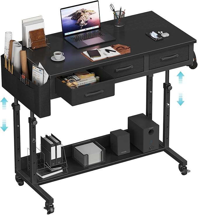Rolling Standing Desk Adjustable Height