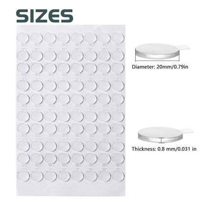 LMJIA Adhesive Stick dots Two-Sided Sided Mounting Putty Stick Tack for Wall Hanging Crafts Balloons Festival Party Decorations,Clean Removable(0.79""*0.79""-840)
