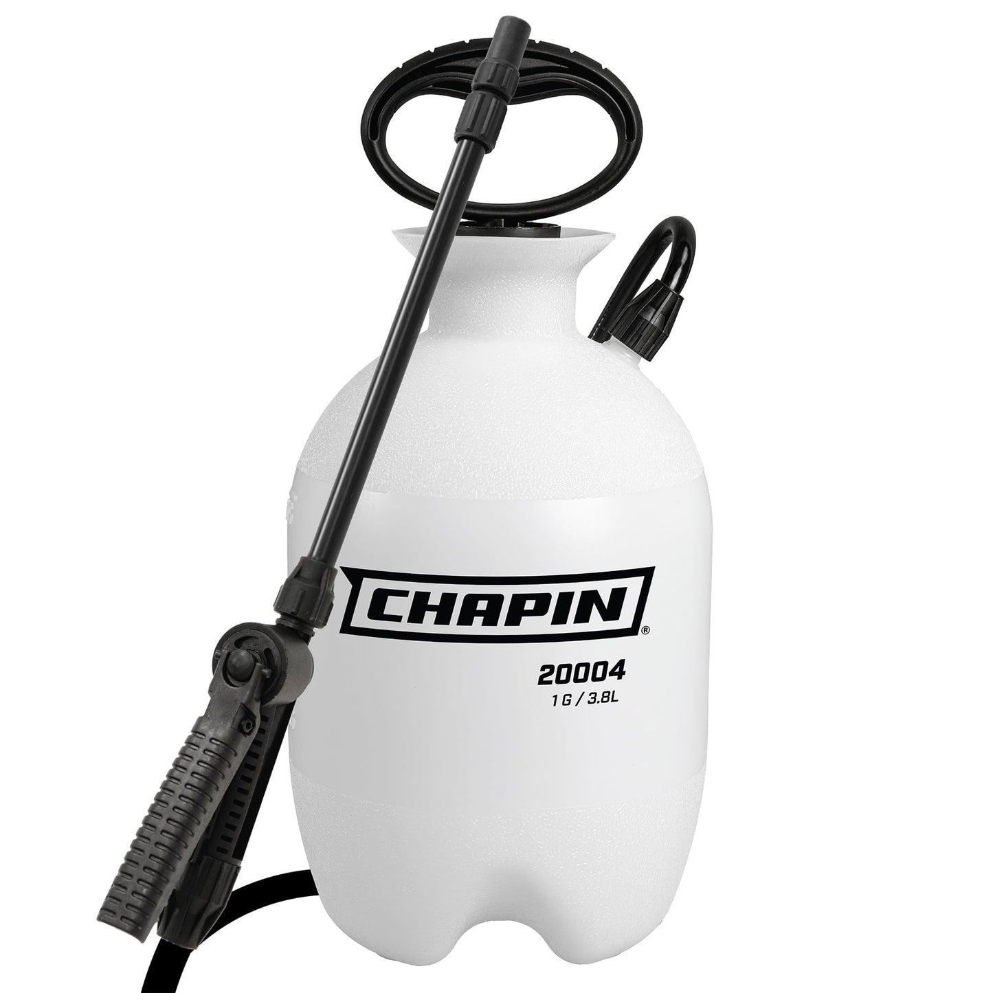 Chapin 20004 Pump Sprayer, 1-Gallon SureSpray Translucent Tank with an Easy Fill Funnel-Top Opening, Adjustable Cone Nozzle & 34" Long Reach Hose, Used for Fertilizer, Pesticides, Weeds & Pests